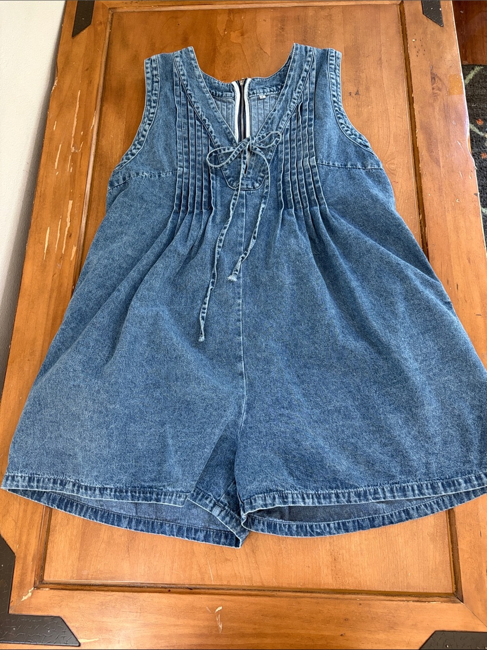 Daisy Denim Romper Size Large